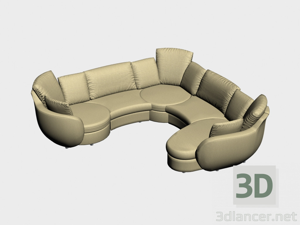 3d model Corner sofa Las Vegas - preview