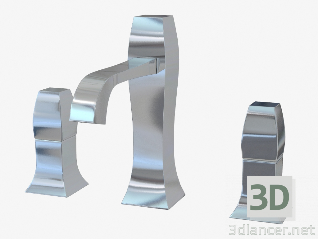 modello 3D Miscelatore con leve smontabili (31401) - anteprima