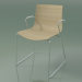 3d model Chair 0387 (on rails with armrests, without upholstery, bleached oak) - preview