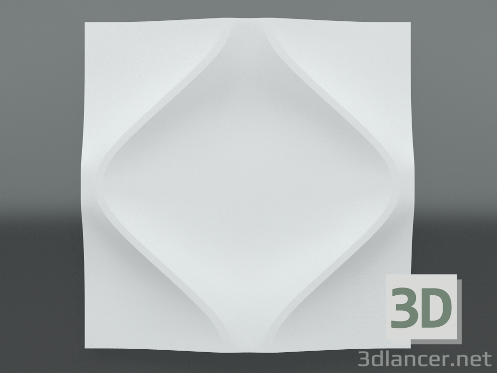 modèle 3D Panneau de plâtre 3d S-214 - preview
