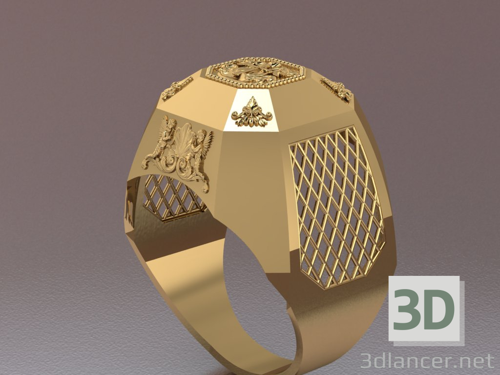 3 डी पुरुषों की अंगूठी मॉडल खरीद - रेंडर