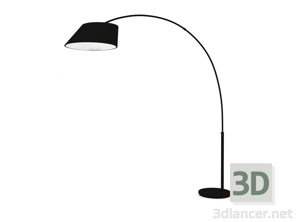 3d model Arc floor lamp (Black) - preview