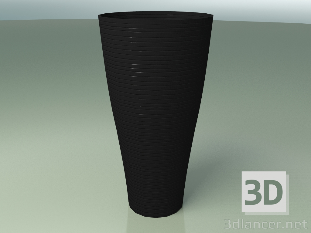 3d model Vase Cono vase African dream series (Q70 Ridged) - preview
