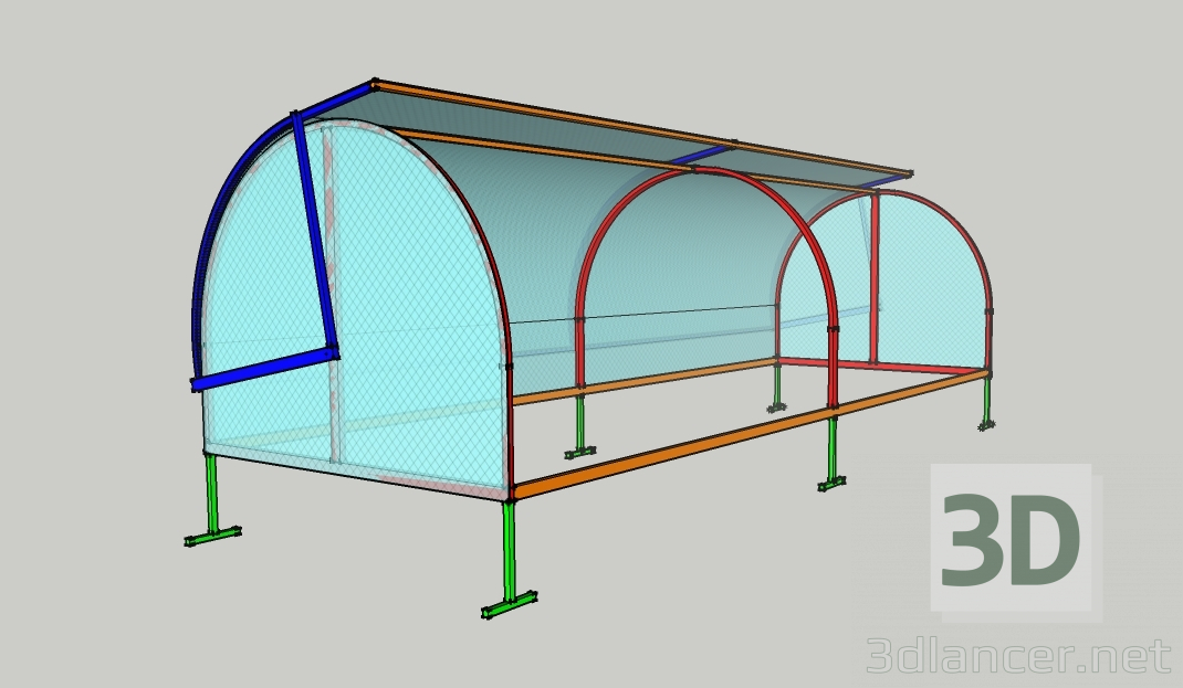 3d model Greenhouse "Khlebnitsa" - preview
