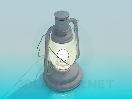 modello 3D Vecchia lanterna - anteprima