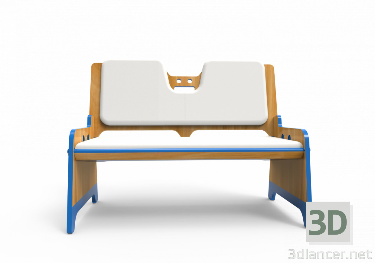 3D Modell Sessel für Kinder - Vorschau