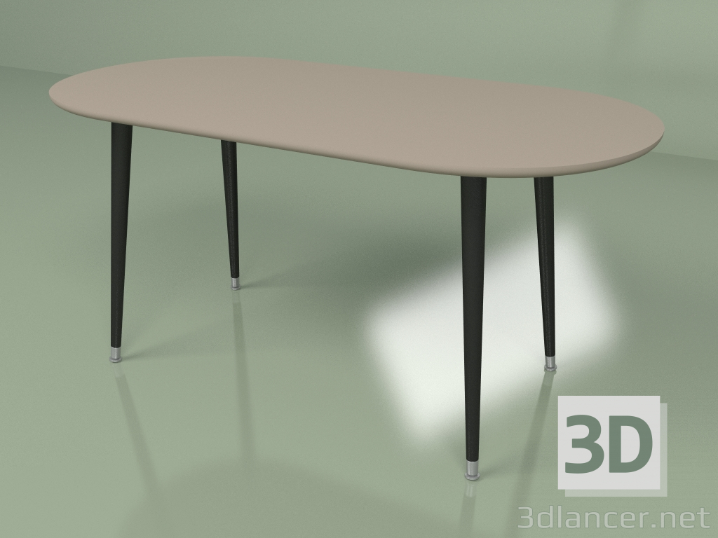 modello 3D Tavolino Vernice saponosa (caffè) - anteprima