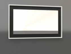 Specchio ZL 18 (750x450, legno nero, bianco)