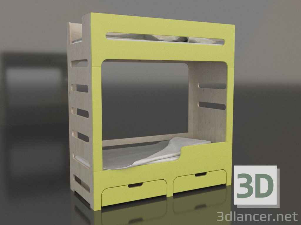 3D Modell Etagenbett MODE HR (UJDHR0) - Vorschau