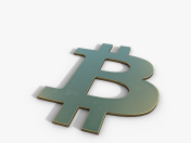 Goldenes Bitcoin-Logo