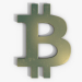 modèle 3D Logo doré Bitcoin - preview