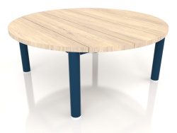 कॉफ़ी टेबल डी 90 (ग्रे नीला, इरोको लकड़ी)
