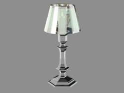 Настольная лампа Nuestra lámpara de cristal de fuego y pantalla de color de plata 2 604 665