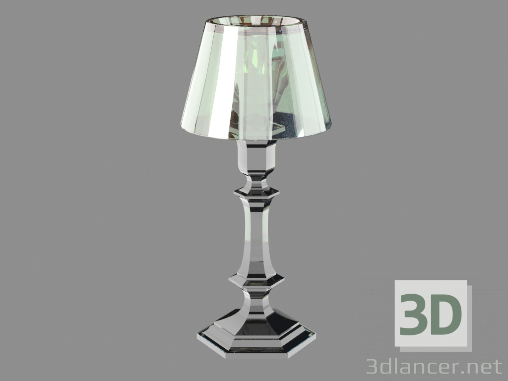 modèle 3D Настольная лампа Notre lampe feu de cristal et abat-jour couleur argent 2 604 665 - preview