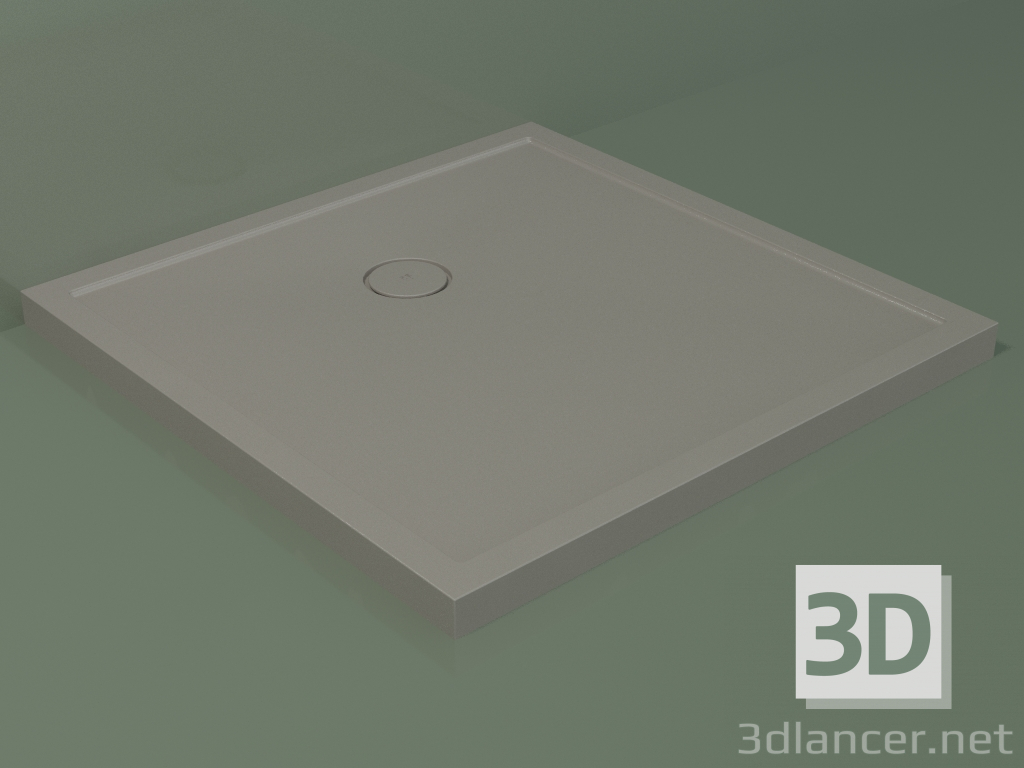 modello 3D Piatto doccia Medio (30UM0148, Clay C37, 100x100 cm) - anteprima