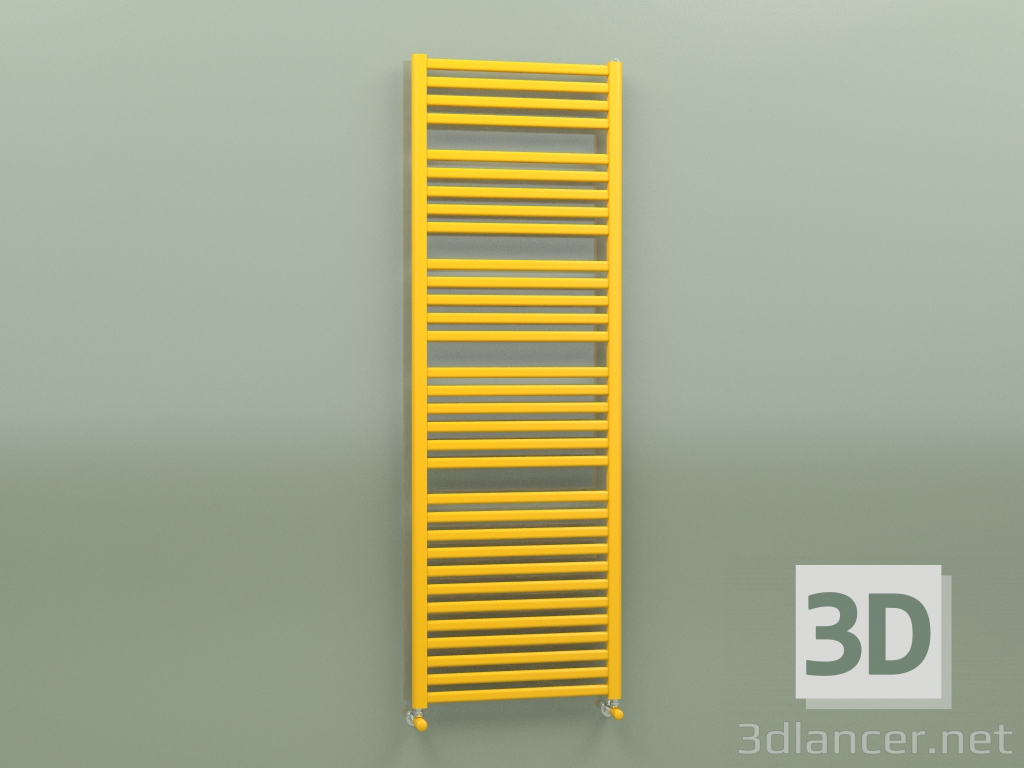 3D modeli PAREO ısıtmalı havlu askısı (1800x600, Kavun sarısı - RAL 1028) - önizleme