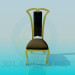 3D Modell Weicher Stuhl in klassischen Umsetzung - Vorschau
