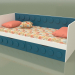 3d model Sofá cama para adolescentes con 2 cajones (Turquesa) - vista previa