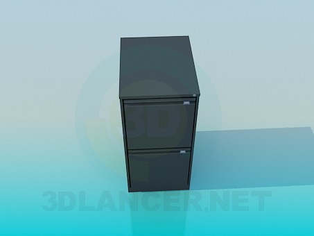 modello 3D Mobile per ufficio - anteprima
