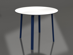 Table à manger ronde Ø90 (Bleu nuit)