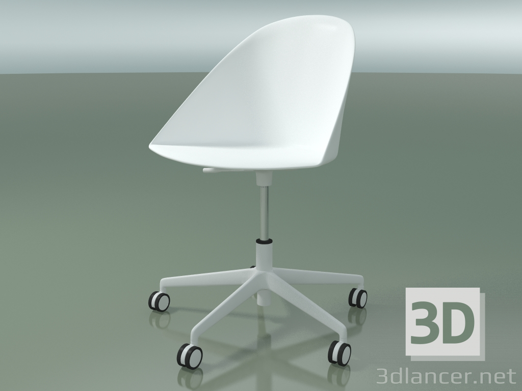 Modelo 3d Cadeira 2308 (5 rodas, PA00001, PC00001 polipropileno) - preview