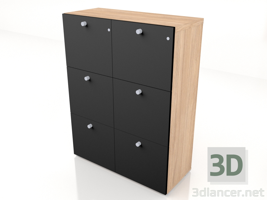 3d model File cabinet Mito MIT35 (980x418x1280) - preview