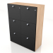 3d model File cabinet Mito MIT35 (980x418x1280) - preview