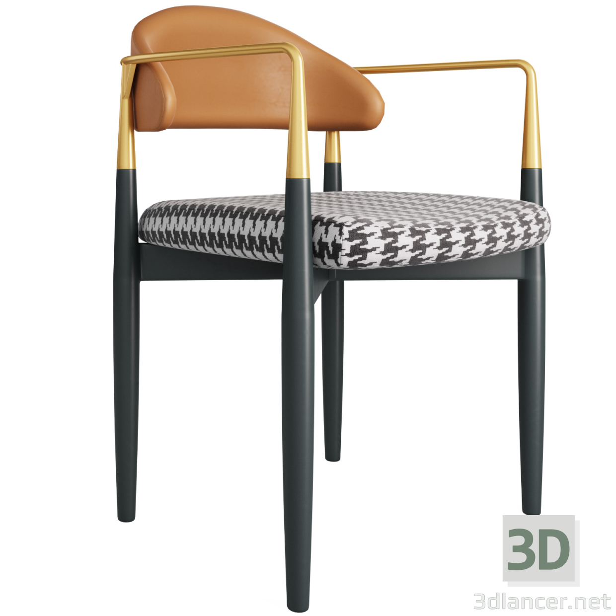 3d Дизайнерський стілець для вітальні LaLume MB20769-23 модель купити - зображення