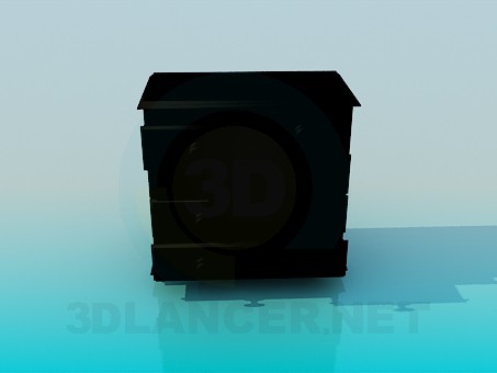 modèle 3D Commode - preview