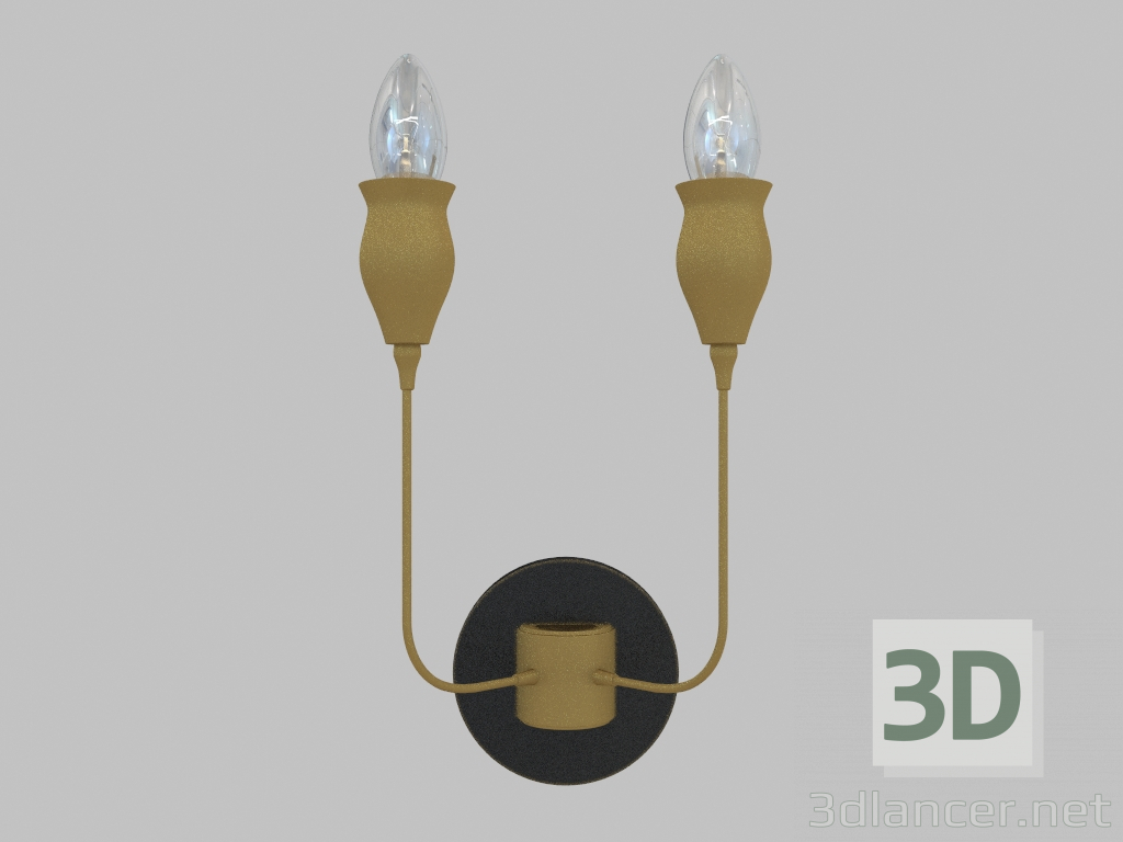 3D Modell Wandlampe (3282A) - Vorschau