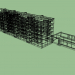 Casa de paneles de cinco pisos con una tienda de la serie 97 3D modelo Compro - render