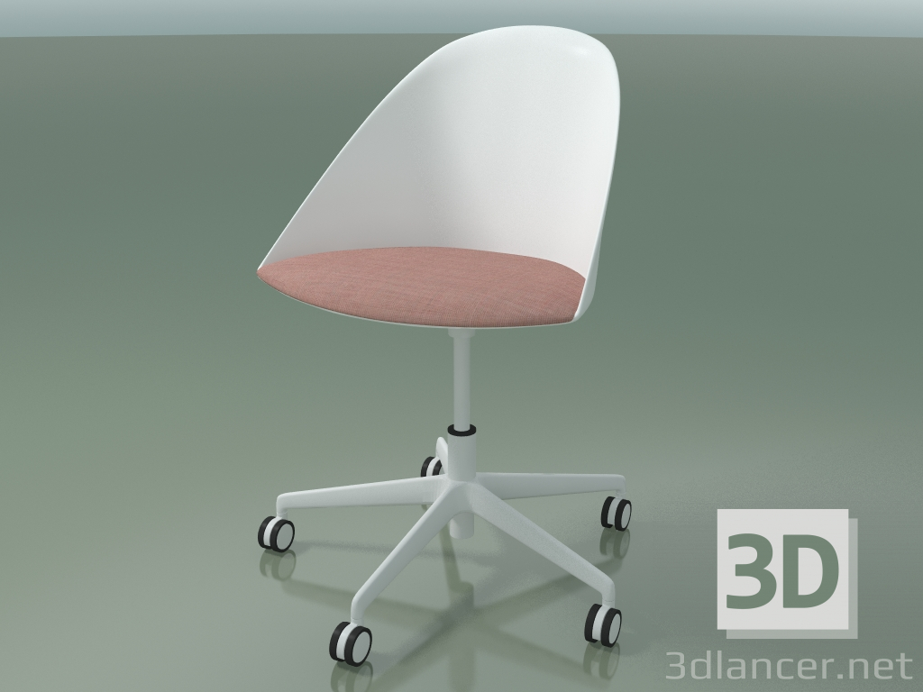 Modelo 3d Cadeira 2309 (5 rodas, com almofada, PA00001, PC00001 em polipropileno) - preview