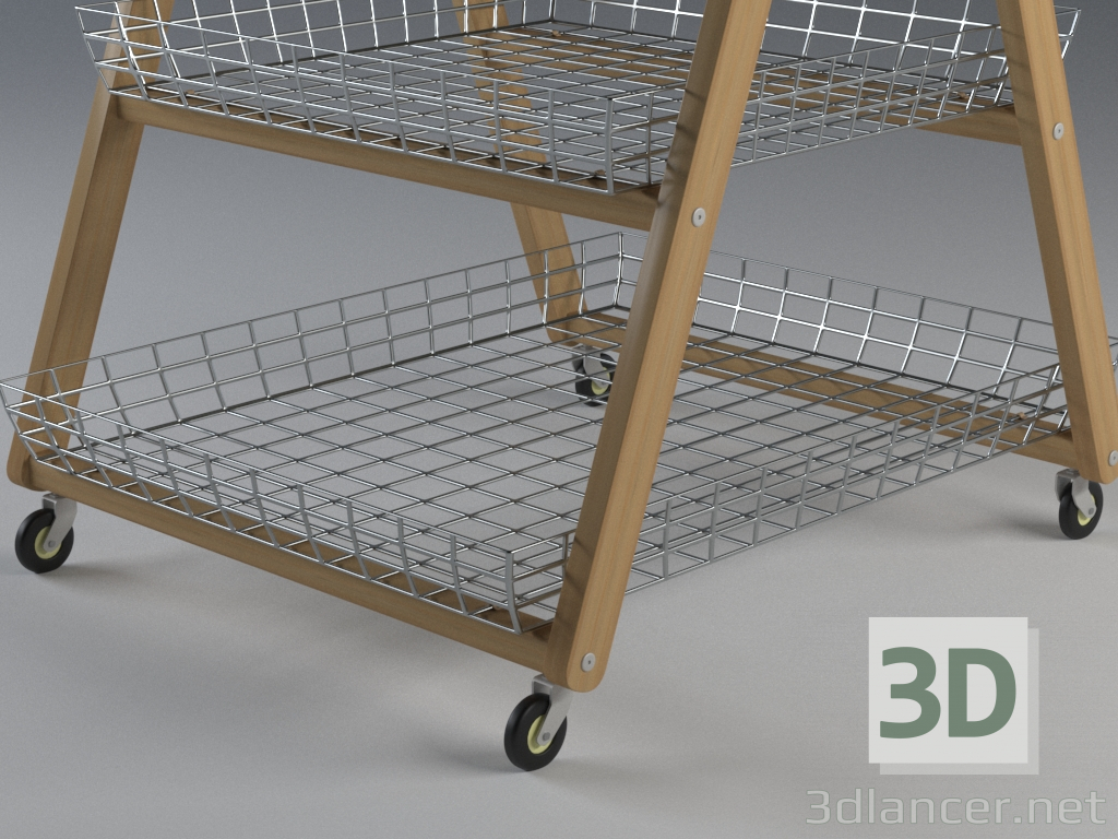 modello 3D di Servendo tavolo comprare - rendering