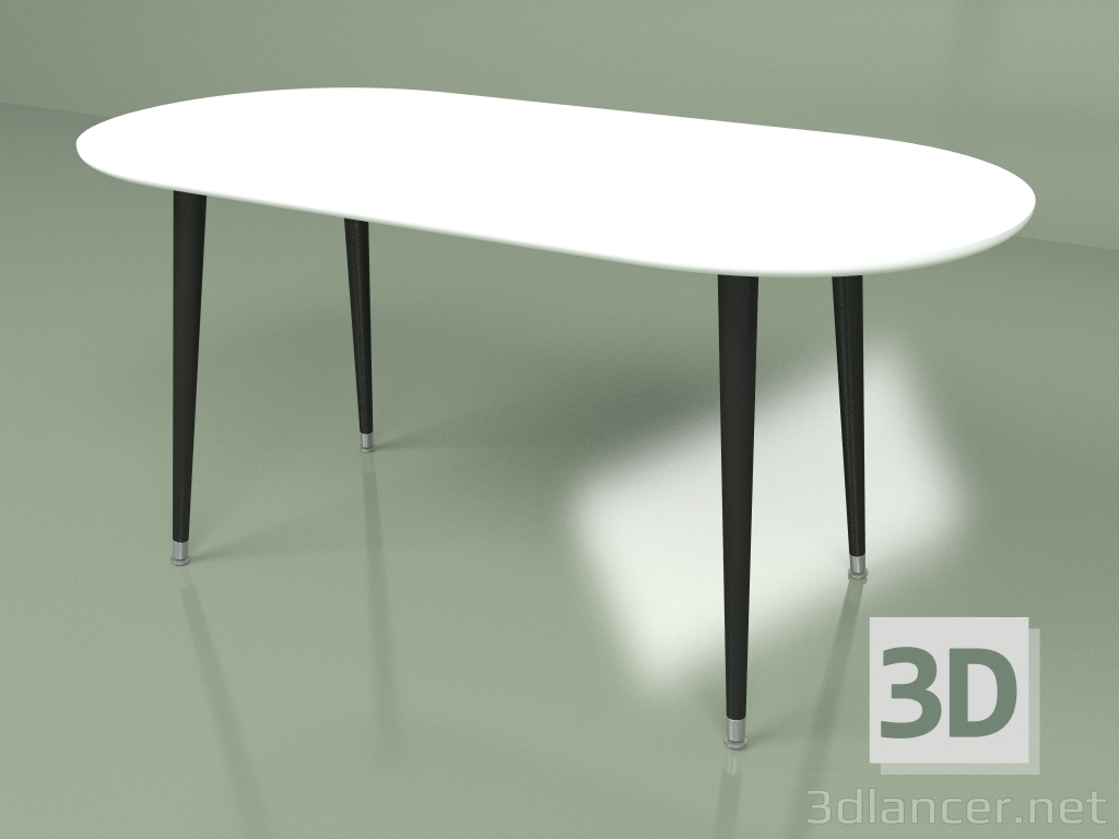modèle 3D Table basse Peinture savonneuse (blanc) - preview