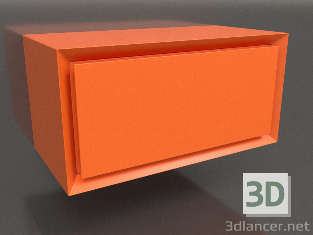 3d model Mueble TM 011 (400x200x200, naranja brillante luminoso) - vista previa