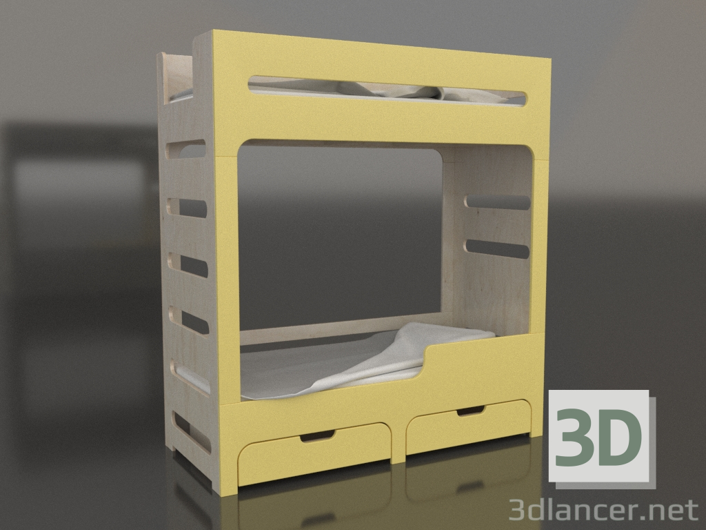 modello 3D Letto a castello MODE HR (UCDHR0) - anteprima