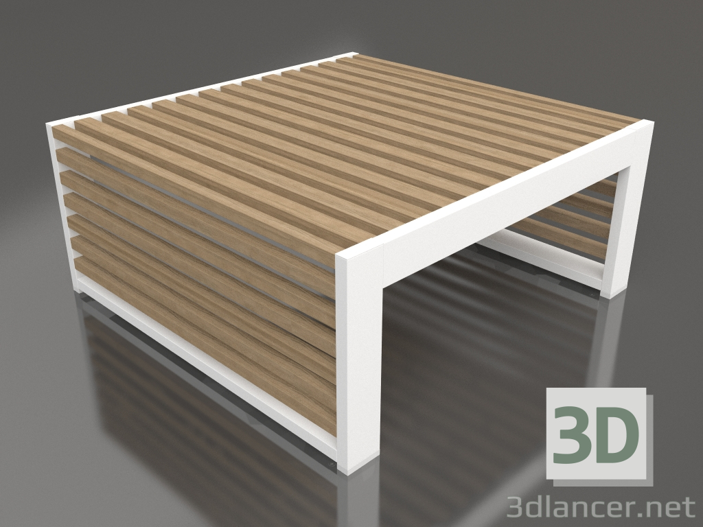 3 डी मॉडल साइड टेबल (सफ़ेद) - पूर्वावलोकन