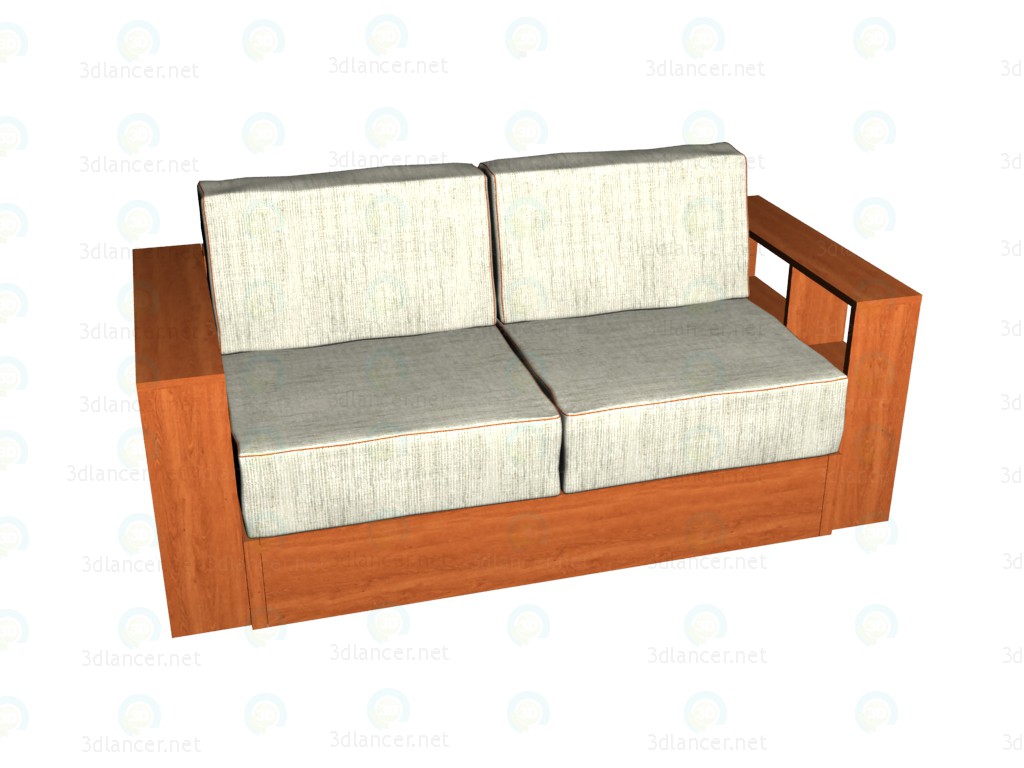 3d model Sofá cama posmoderno - vista previa