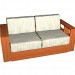 Modelo 3d Sofá cama pós-moderna - preview
