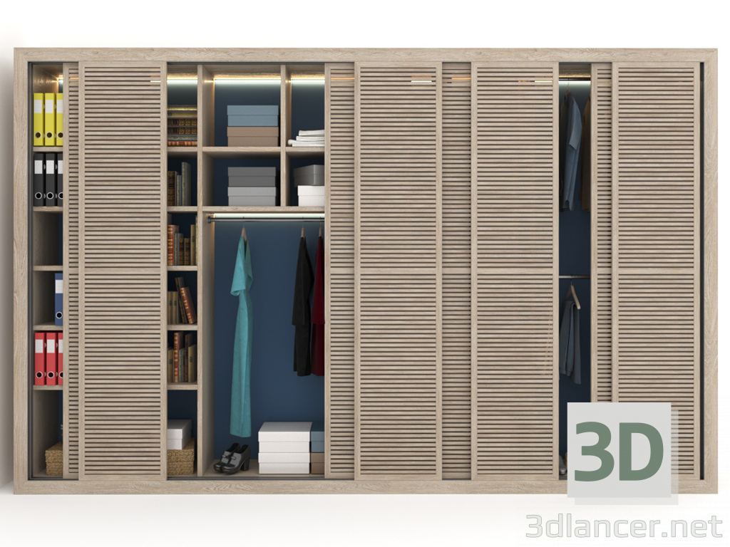 3d Wardrobe model buy - render