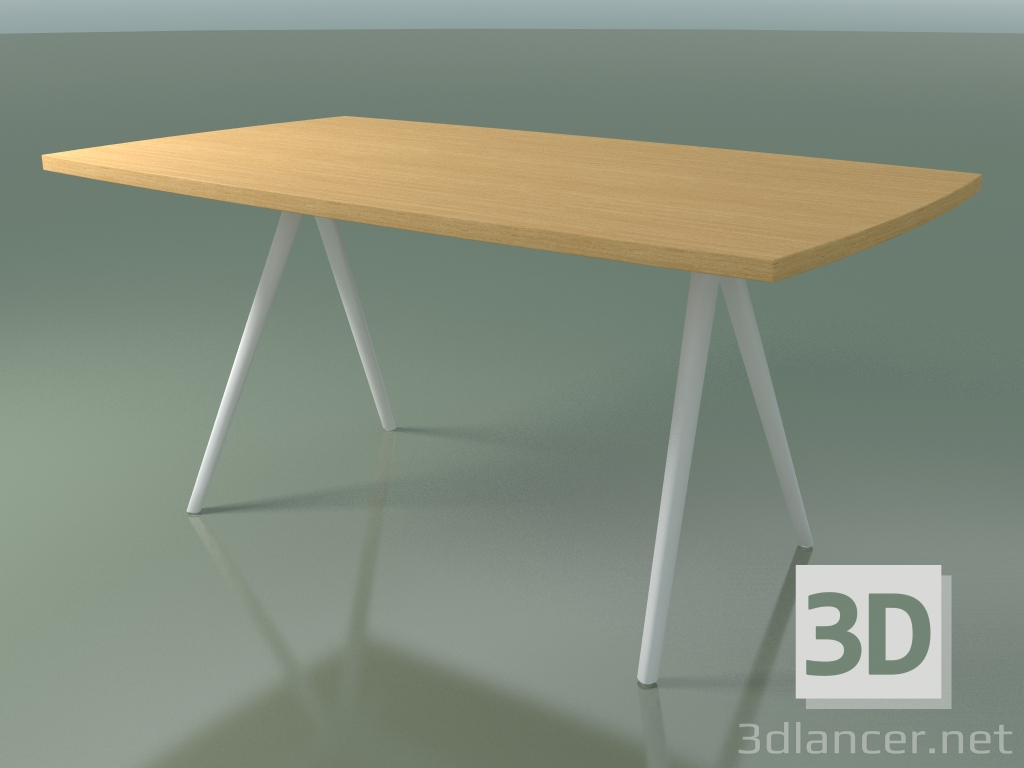 3d модель Стол со столешницей в форме мыла 5431 (H 74 - 90x160 cm, ножки 150 °, veneered L22 natural oak, V12) – превью
