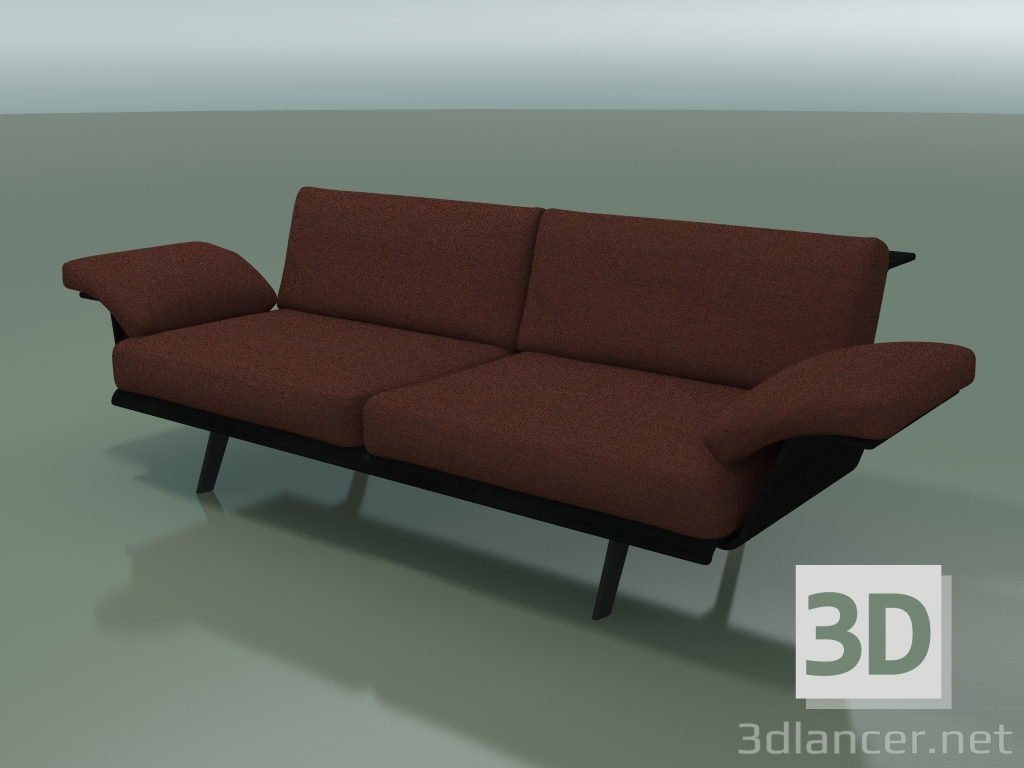 3D modeli Merkezi modül Lounge 4402 (L 180 cm, Siyah) - önizleme