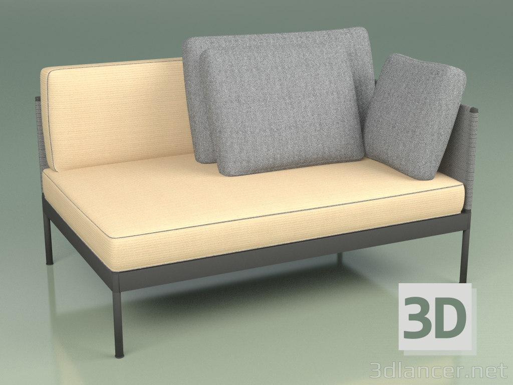 3D Modell Modulares Sofa (353 + 335, Option 1) - Vorschau