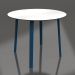 3D modeli Yuvarlak yemek masası Ø90 (Gri mavi) - önizleme