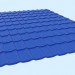 3d model metal tile - preview