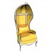 3d model Armchair Roof gold - preview