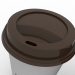 3d Coffee Cup (3 different styles Cups & Caps) model buy - render
