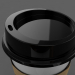 3 डी कॉफी कप (3 अलग शैली कप और कैप्स) मॉडल खरीद - रेंडर