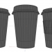3 डी कॉफी कप (3 अलग शैली कप और कैप्स) मॉडल खरीद - रेंडर