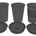 3d Coffee Cup (3 different styles Cups & Caps) model buy - render